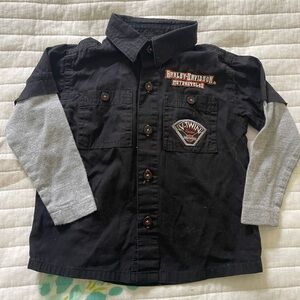 Harley-Davidson Black Jacket with Orange Logo
